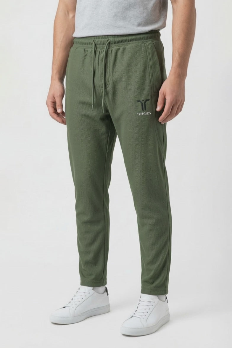 Threads Men's High Density Logo Print Premium Trousers