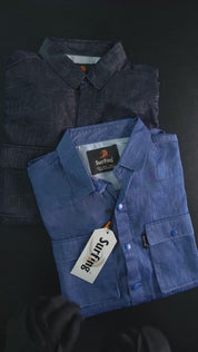 Surfing Men's Dual Pocket Casual Shirt