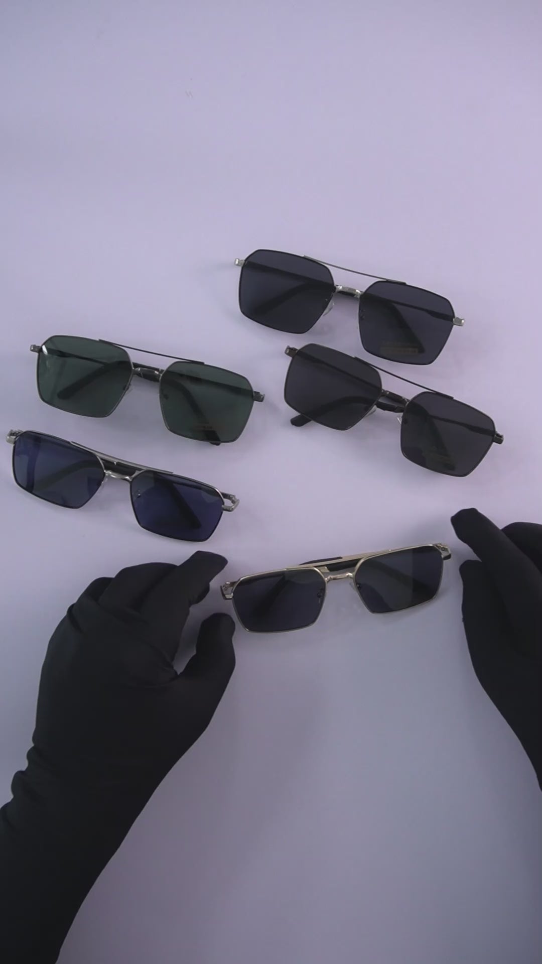 Unisex Square Navigator Sunglasses