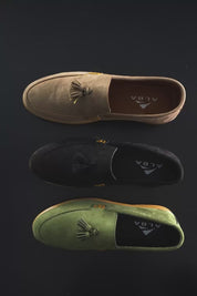Alba Men's Suede Tassel Loafers