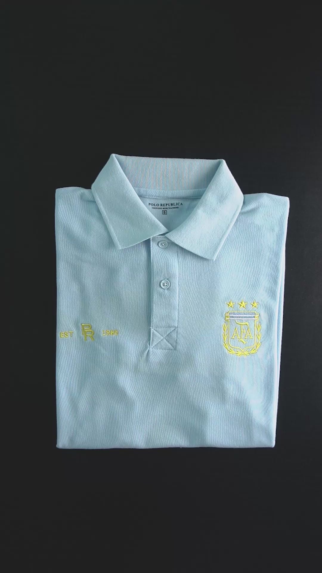 Polo Republica Men's Argentina Football Culture Polo Shirt
