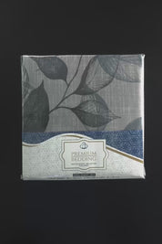 King Size Leaf Print Bedsheet With Pillow Cases
