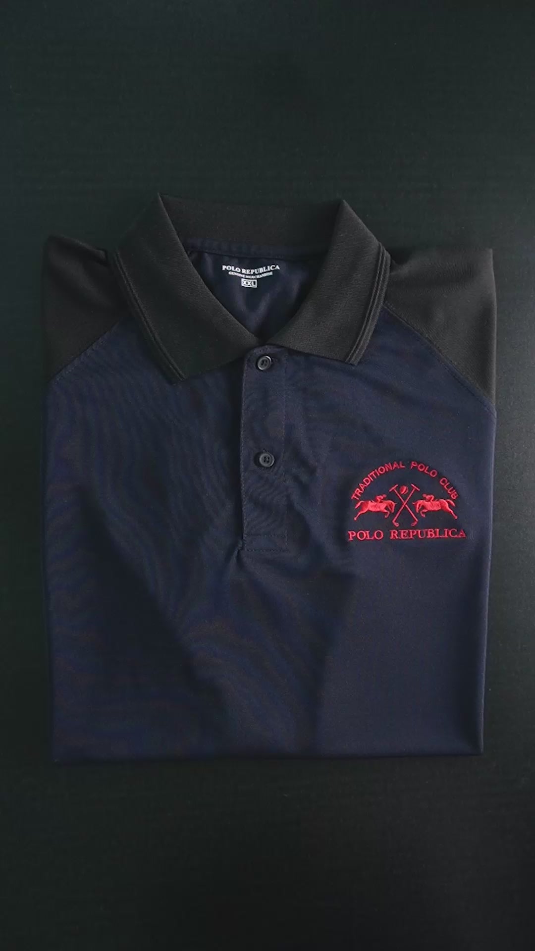 Polo Republica Men's Traditional Polo Club Raglan Sleeve Activewear Polo Shirt