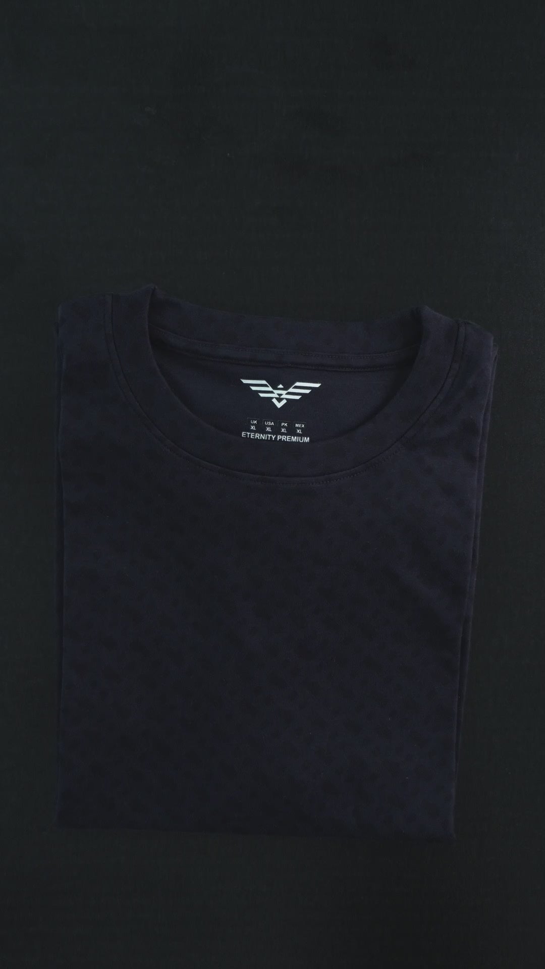 Eternity Men's Textured Cotton Tee Shirt