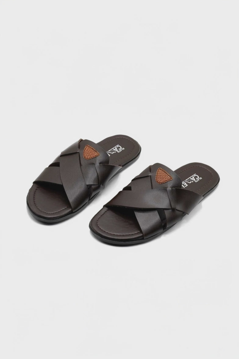Black Camel Men's Premium Slides