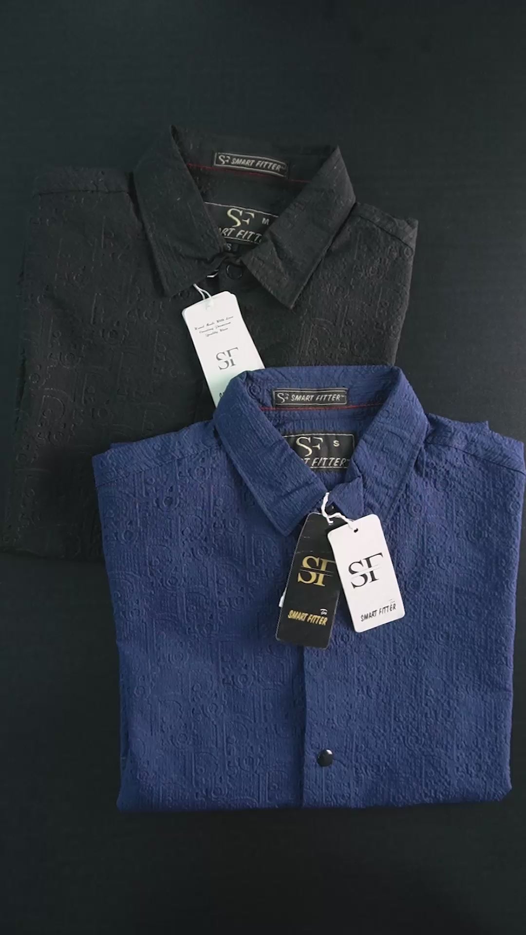 Smart Fitter Men's Textured Premium Casual Shirt