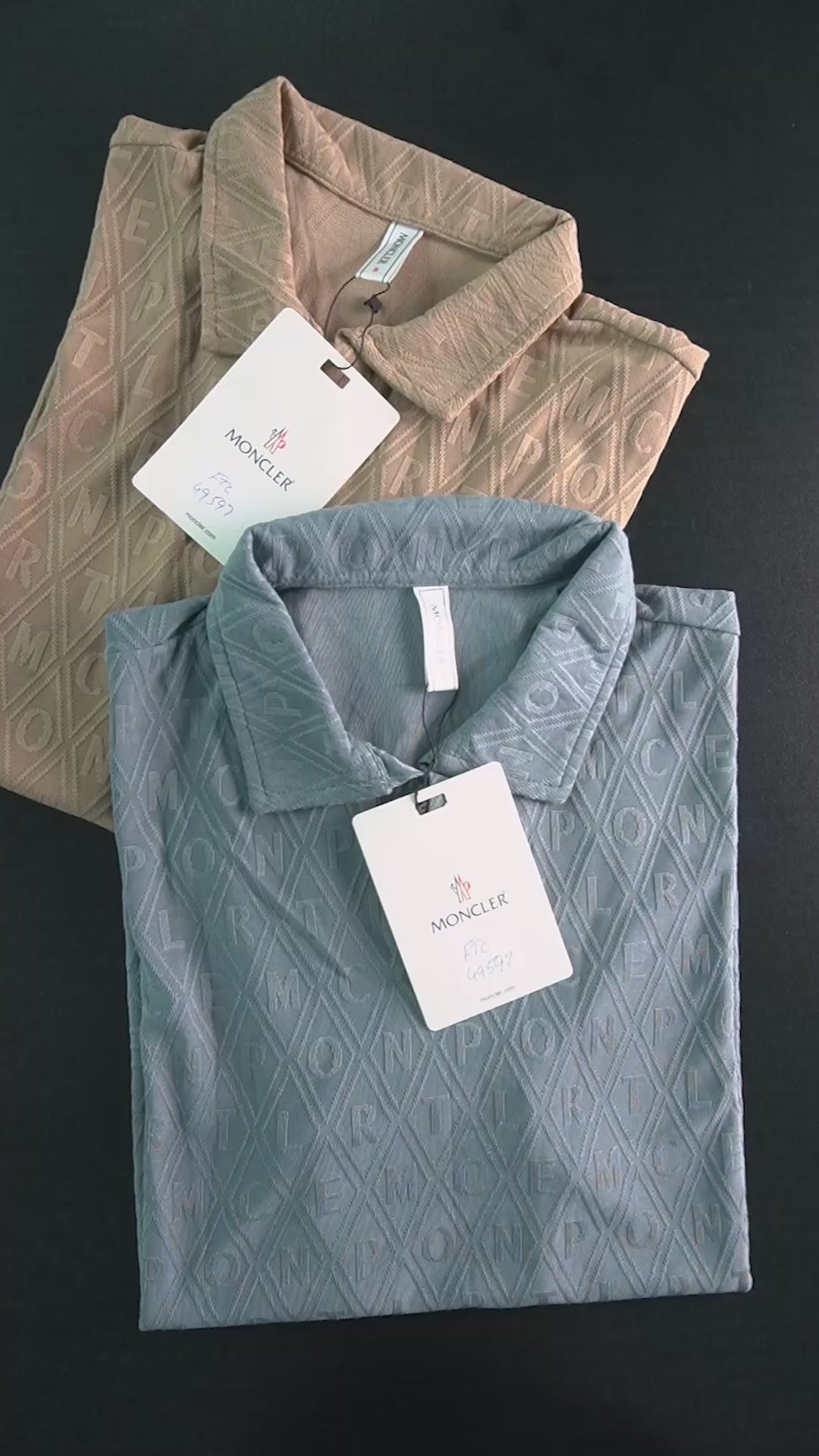 Men's Textured Johnny Collar Polo Shirt