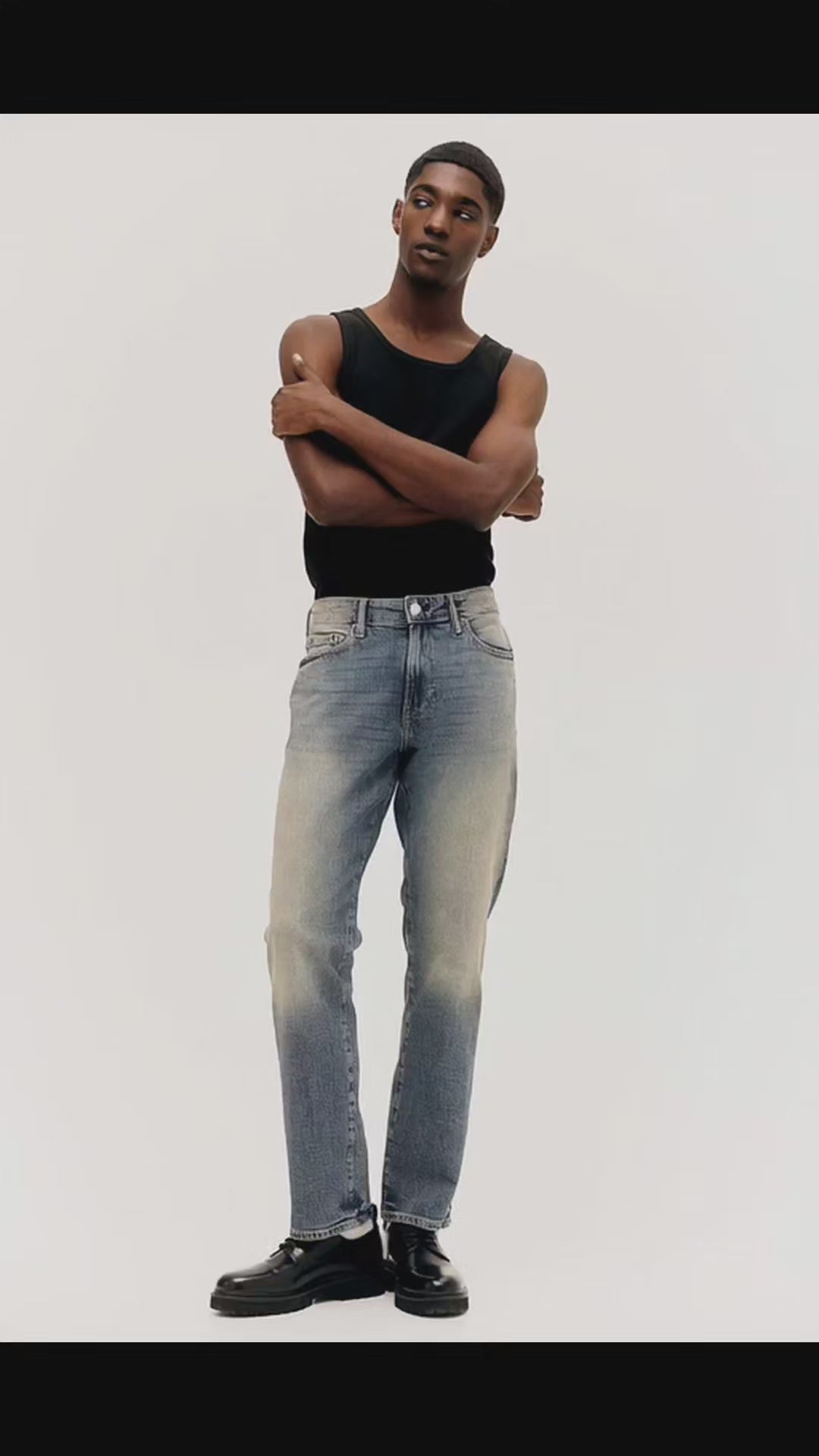 D&Co Men's Regular Fit Washed Denim