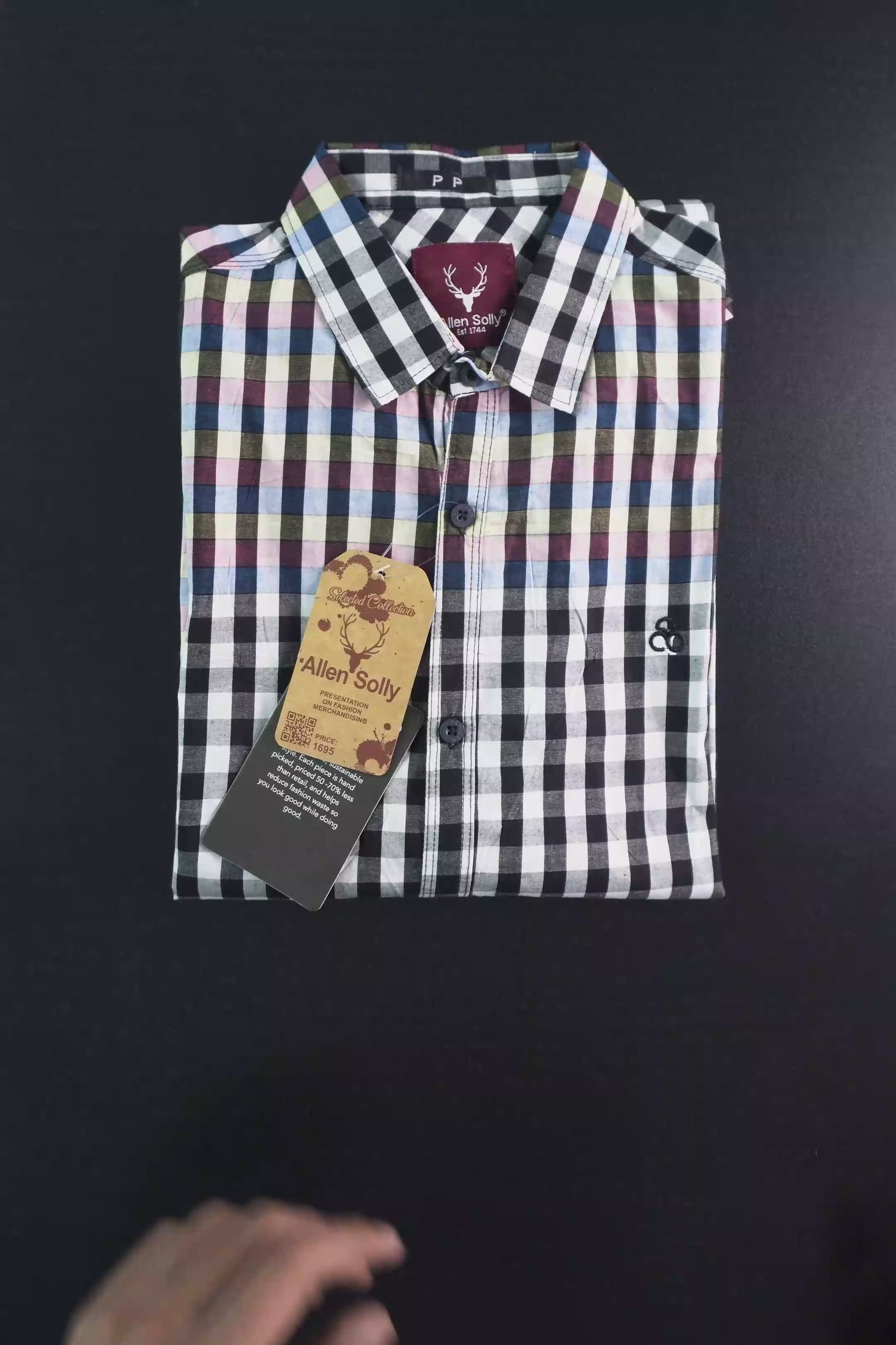 AS Men's Gingham Casual Shirt