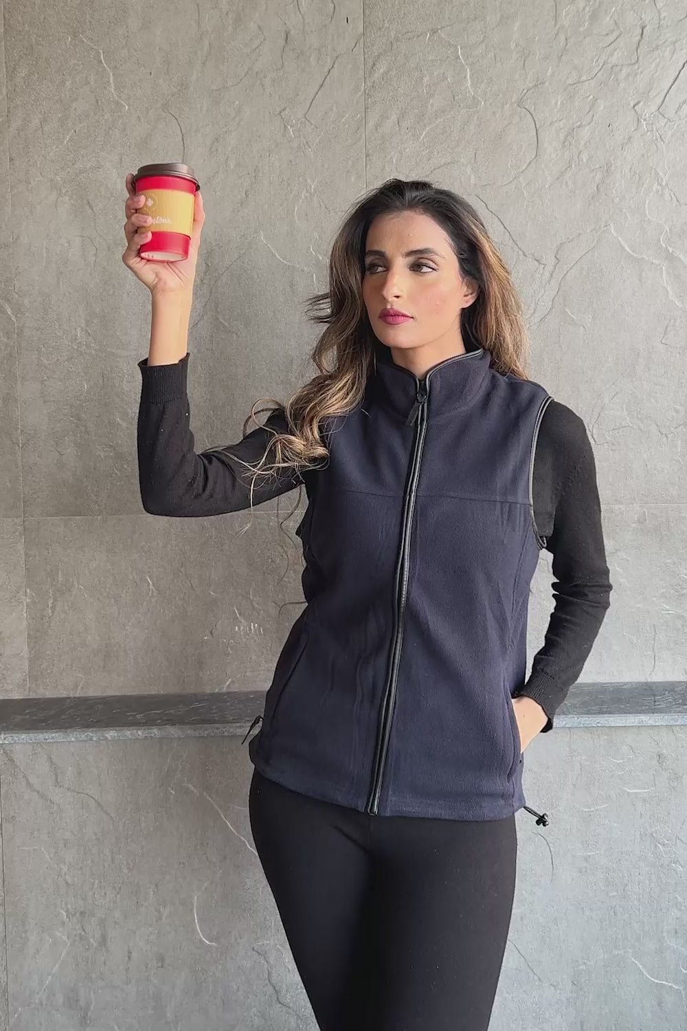 Premium Equestrian Women's Polar Fleece Body Warmer Gilet