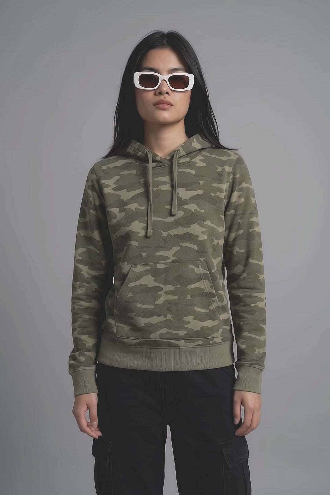 EGL Women's Camo Fleece Hoodie