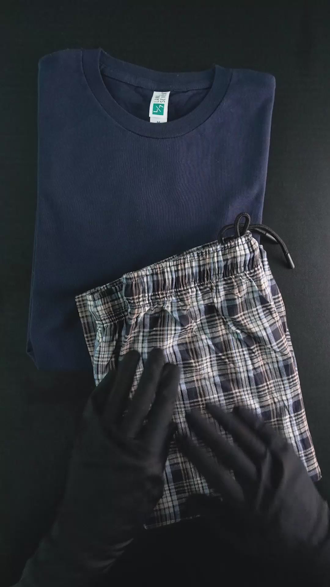 Navy & Brown
