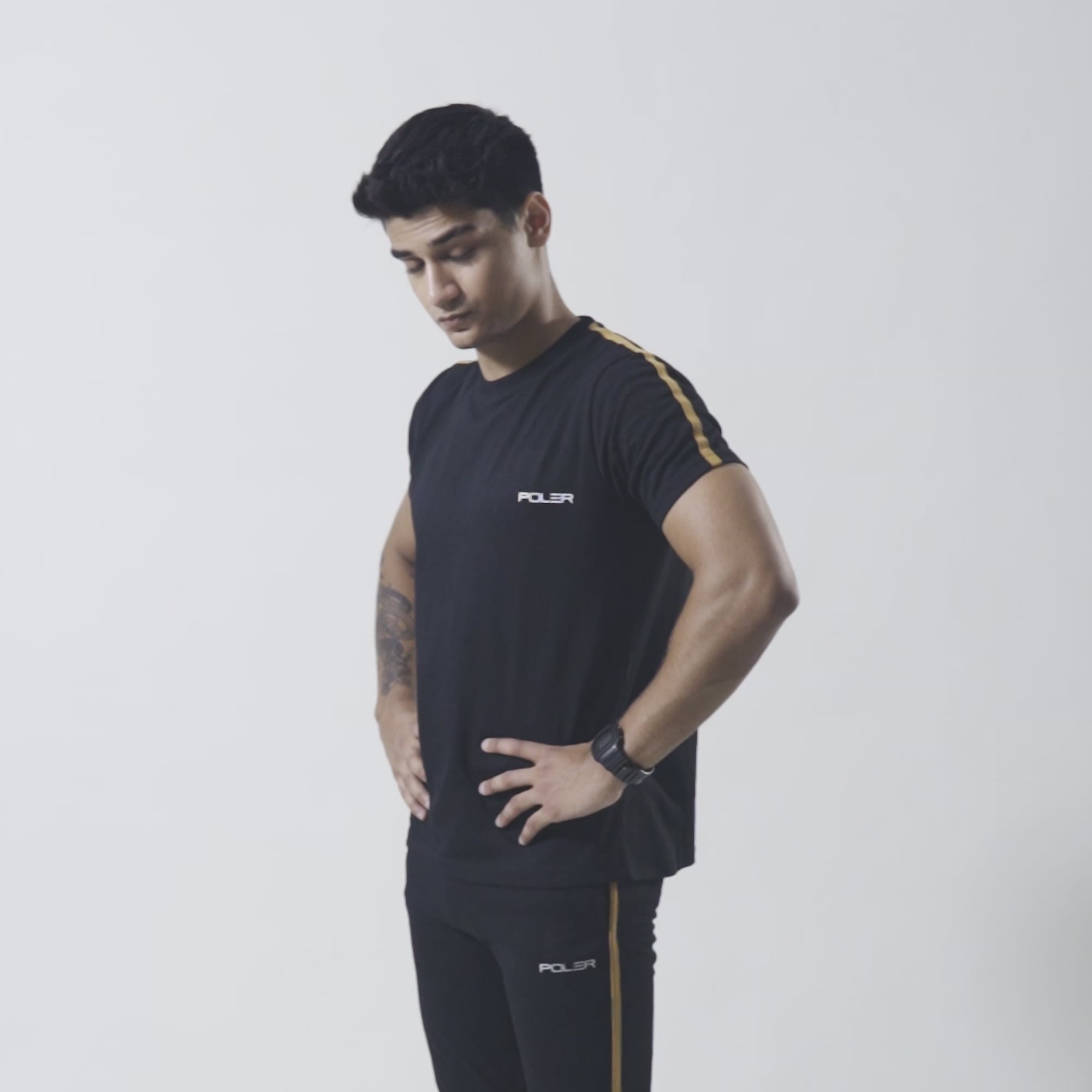 Poler Men's Logo Printed Activewear Twin Set