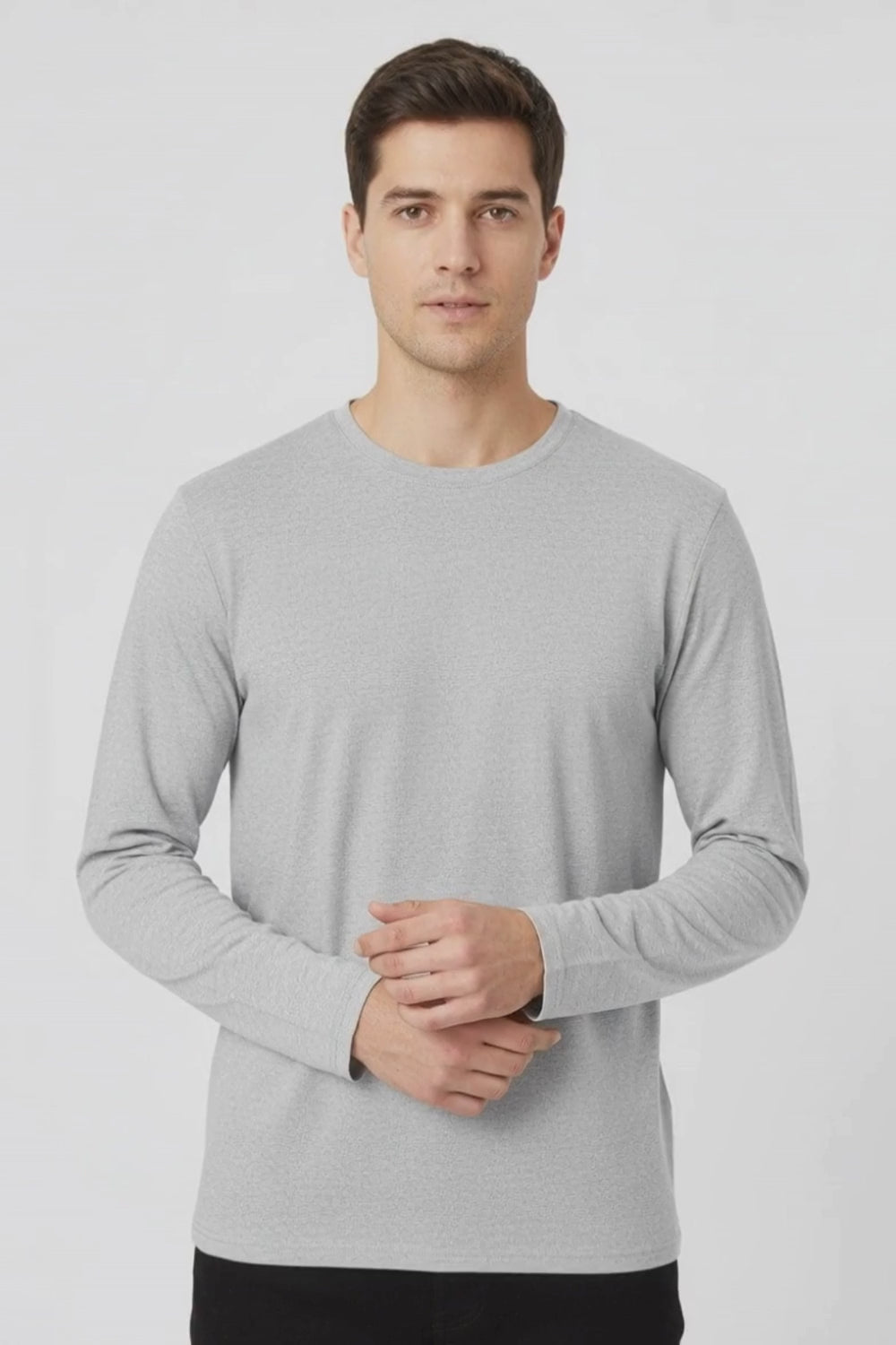 Men's Long Sleeve Basic Tee Shirt