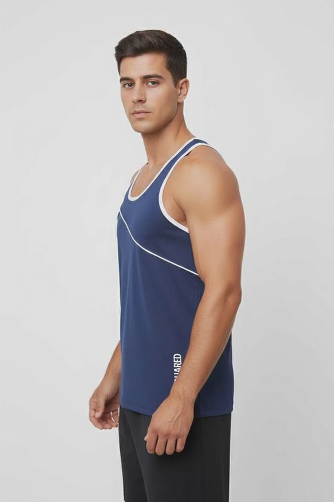 USQUARED Men's Piping Activewear Minor Fault Tank Top