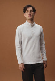 Max 21 Men's Fleece Henley Shirt