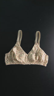Women's Hearts Printed Cotton Bra