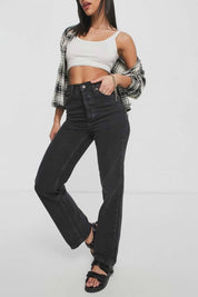 TS Kort Women's High Rise Straight Fit Denim