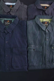 Surfing Men's Flap Pockets Casual Shirt