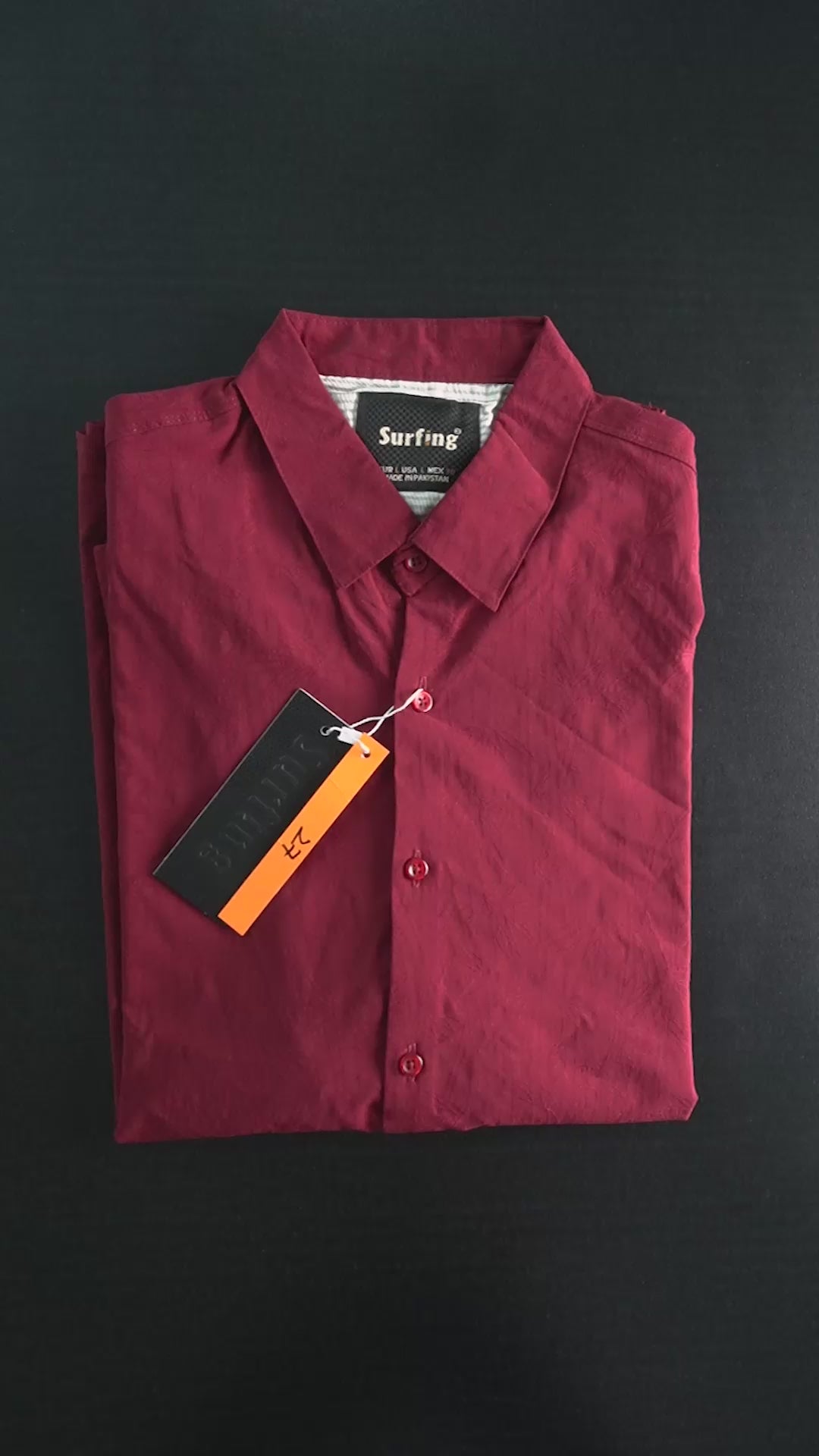 Surfing Men's Leaf Textured Casual Shirt