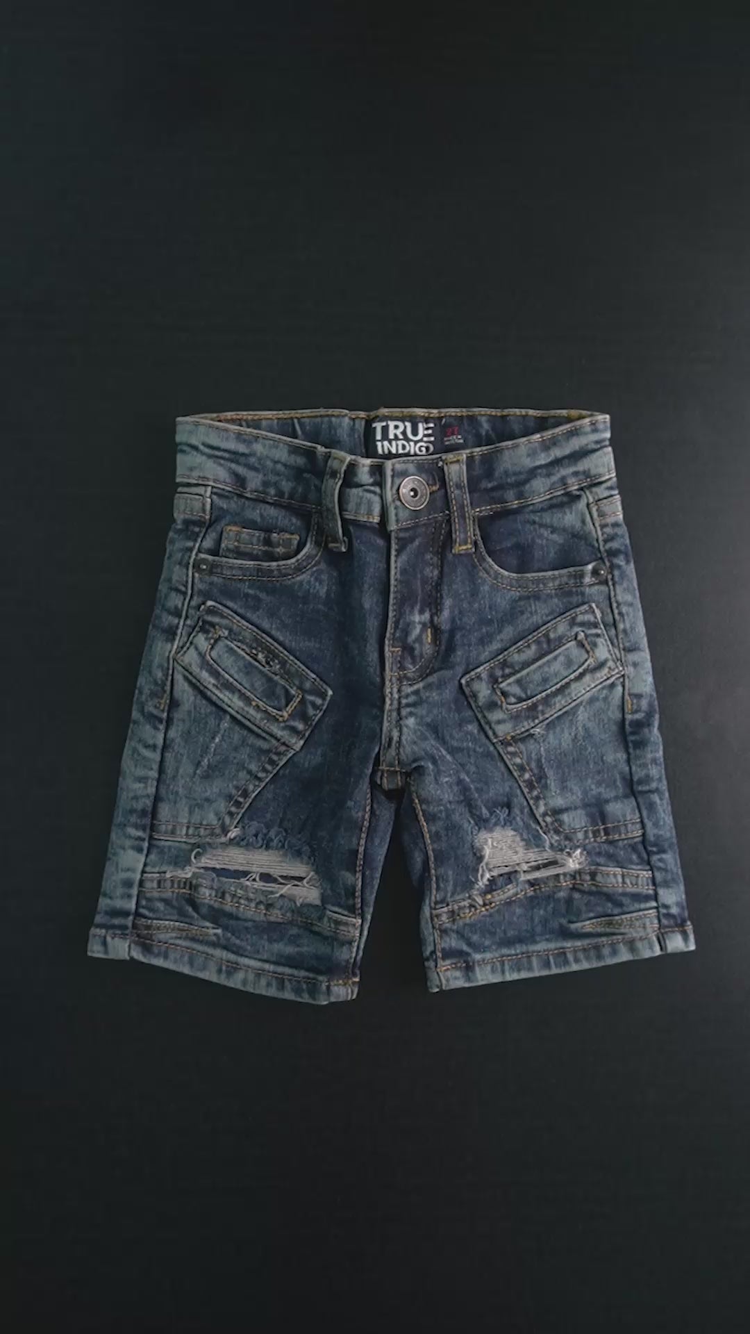 TI Boy's Distressed Comfort Denim Shorts