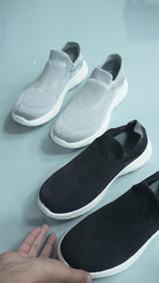 Men's Knitted Upper Slip-On Sneakers