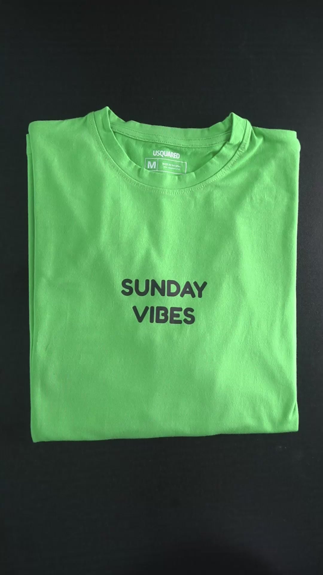 USQUARED Unisex Sunday Vibes Oversized Tee Shirt
