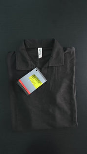 Surfing Men's Textured Johnny Collar Polo Shirt
