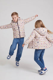 Kid's Heart Hooded Puffer Jacket