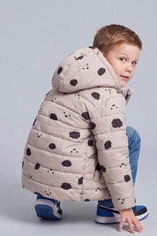 Kid's Lightweight Clouds Hooded Puffer Jacket