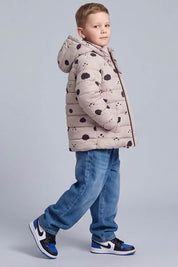Kid's Lightweight Clouds Hooded Puffer Jacket