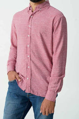 Polo Republica Men's Little Heart Button Down Casual Shirt