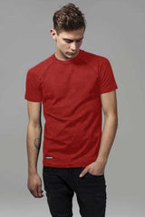 Harrods Men's Raglan Sleeve Solid Design Tee Shirt
