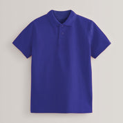 Cc Boy's Short Sleeve Minor Fault Polo Shirt Boy's Polo Shirt Image Royal 3-4 Years 