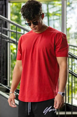 Polo Republica Men's Essentials Curved Loose Fit Short Sleeve Tee Shirt