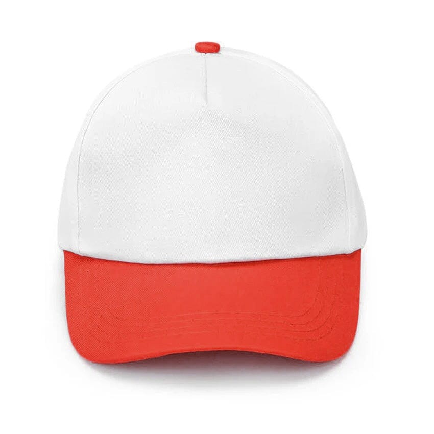 Men's Contrast Color Sun Protection Classic Cap Cap Sunshine China White & Red 