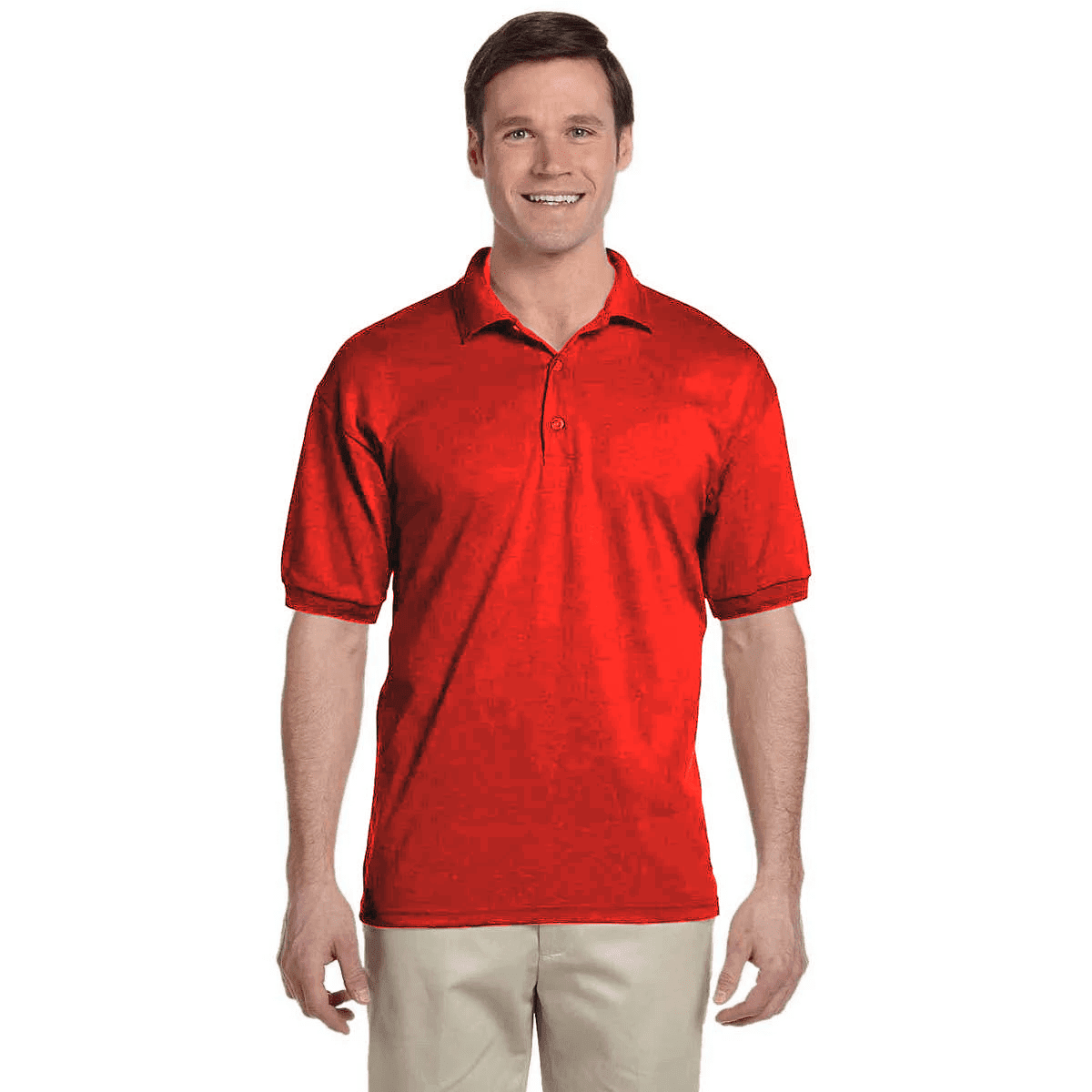 Men's Gotti Short Sleeve Polo Shirt Minor Fault Image Red XS 
