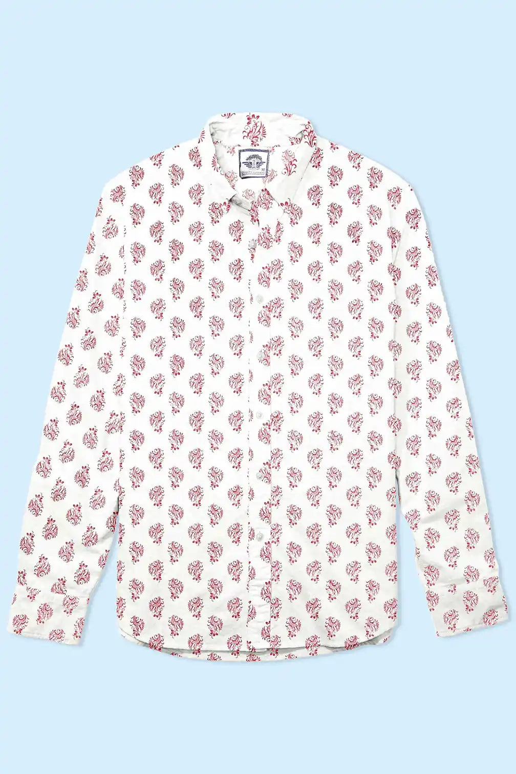 New Fashion Men's Batroun Printed Design Long Sleeve Casual Shirt
