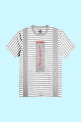 Max 21 Men's Star Legend Printed Stripes Style Short Sleeve Tee Shirt