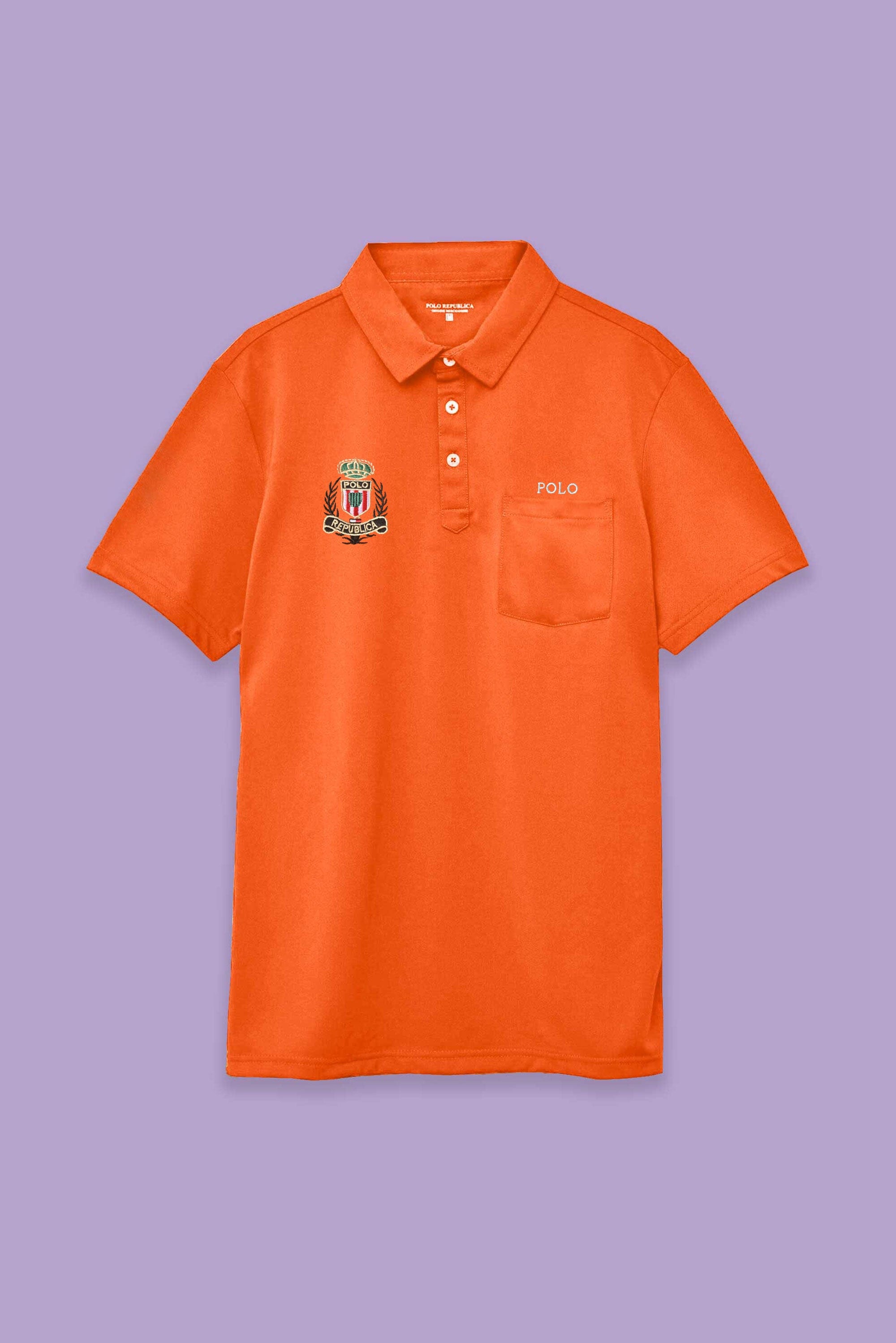Polo Republica Men's Polo Crest Embroidered Pocket Polo Shirt Men's Polo Shirt Polo Republica 
