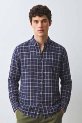 Polo Republica Men's Windowpane Check Casual Shirt