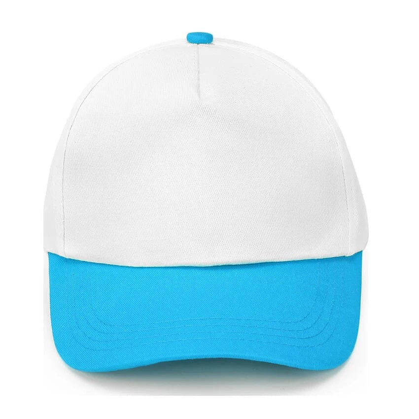 Men's Contrast Color Sun Protection Classic Cap Cap Sunshine China White & Royal 