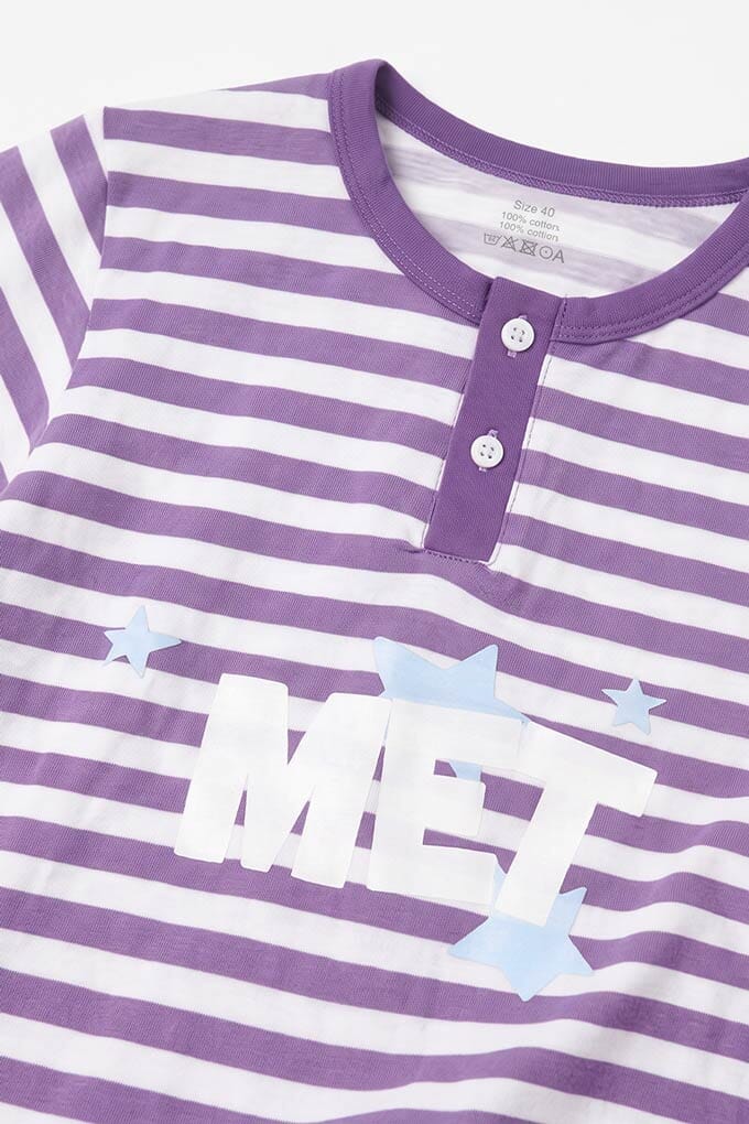 Purple & White