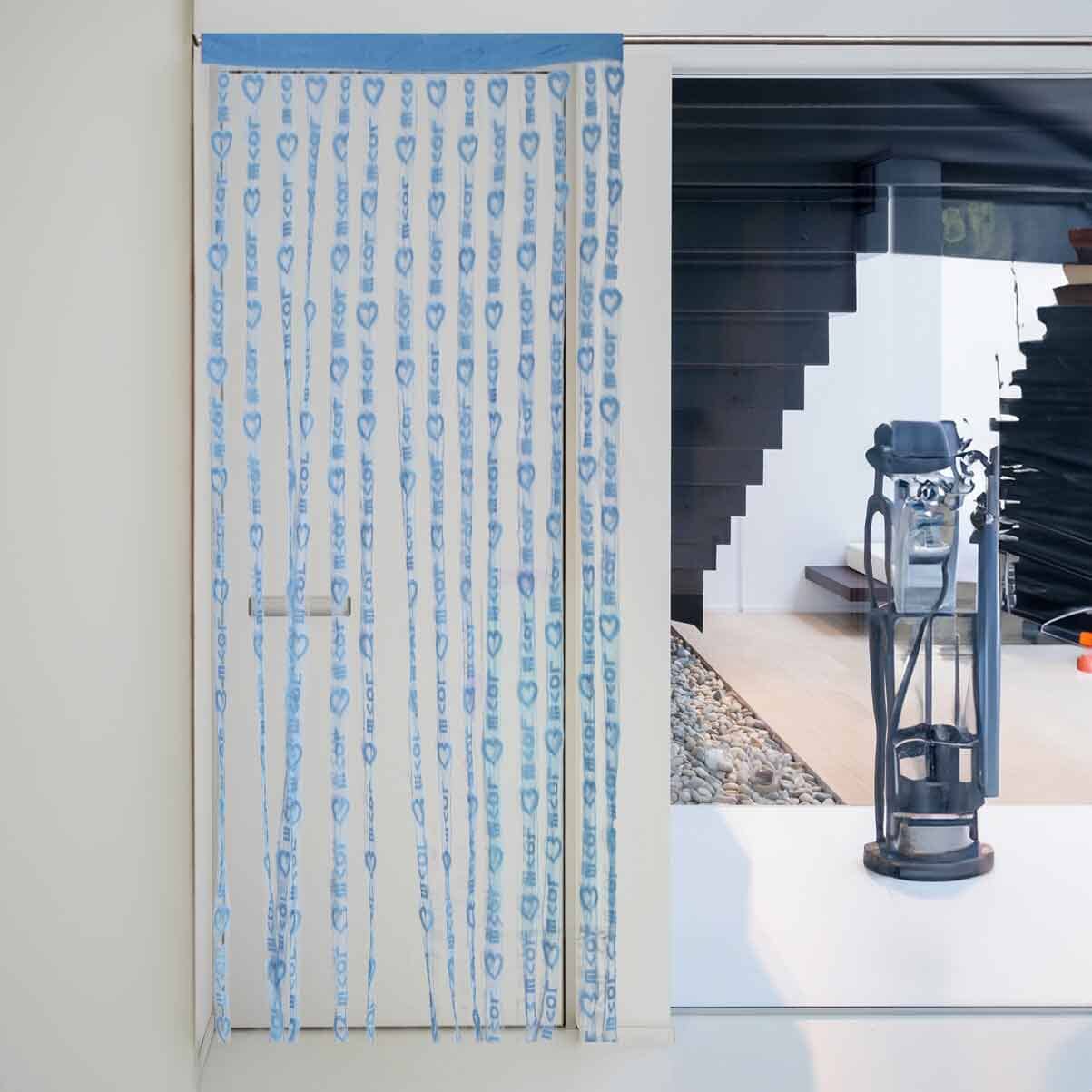 Love Heart Pattern Line String Window Curtains Curtain RAM Sky 