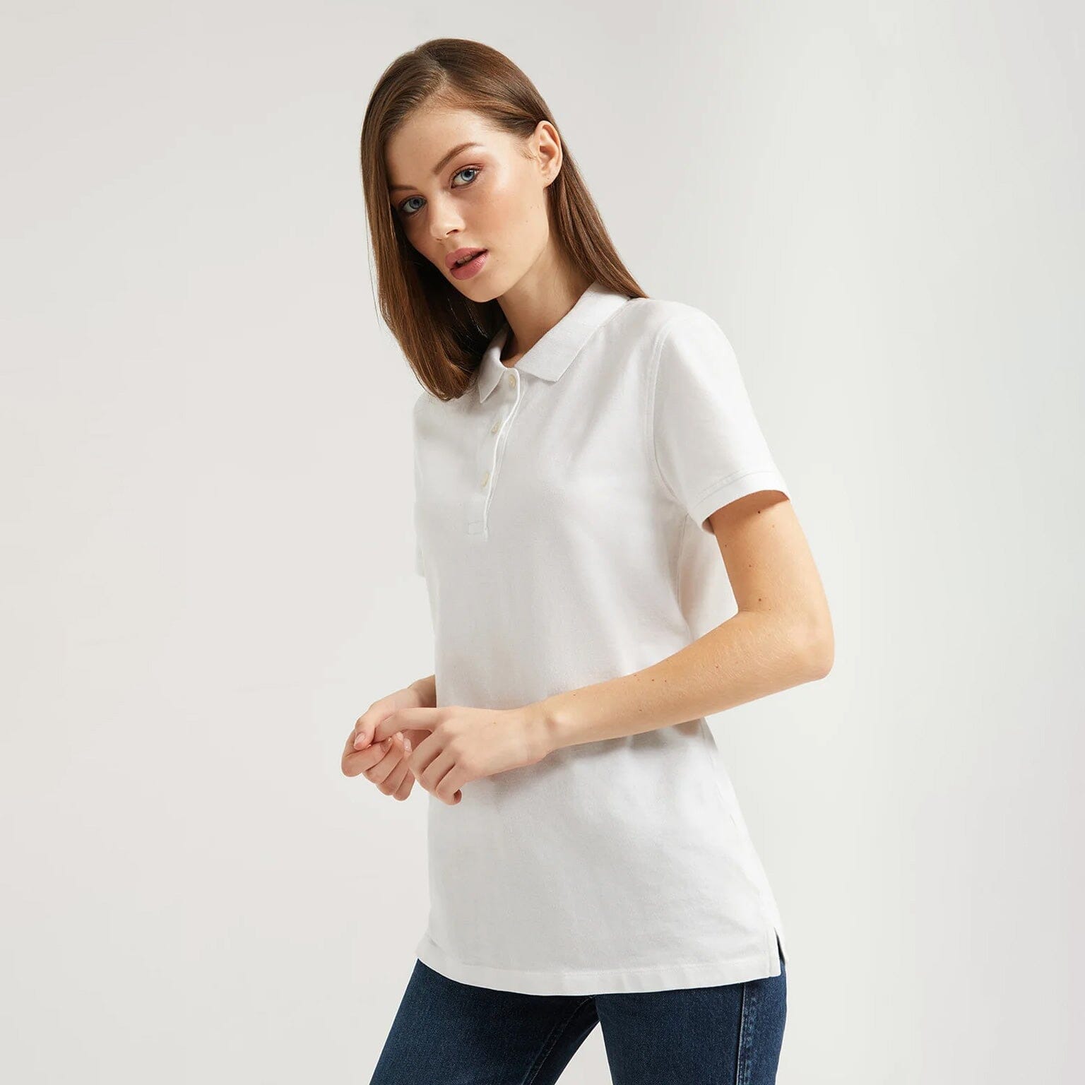 Polo Republica Women's Minor Fault Pique Polo Shirt Women's Polo Shirt Polo Republica White S 