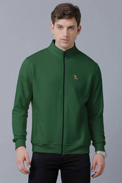 Polo Republica Men's Moose Embroidered Fleece Zipper Jacket Men's Jacket Polo Republica 