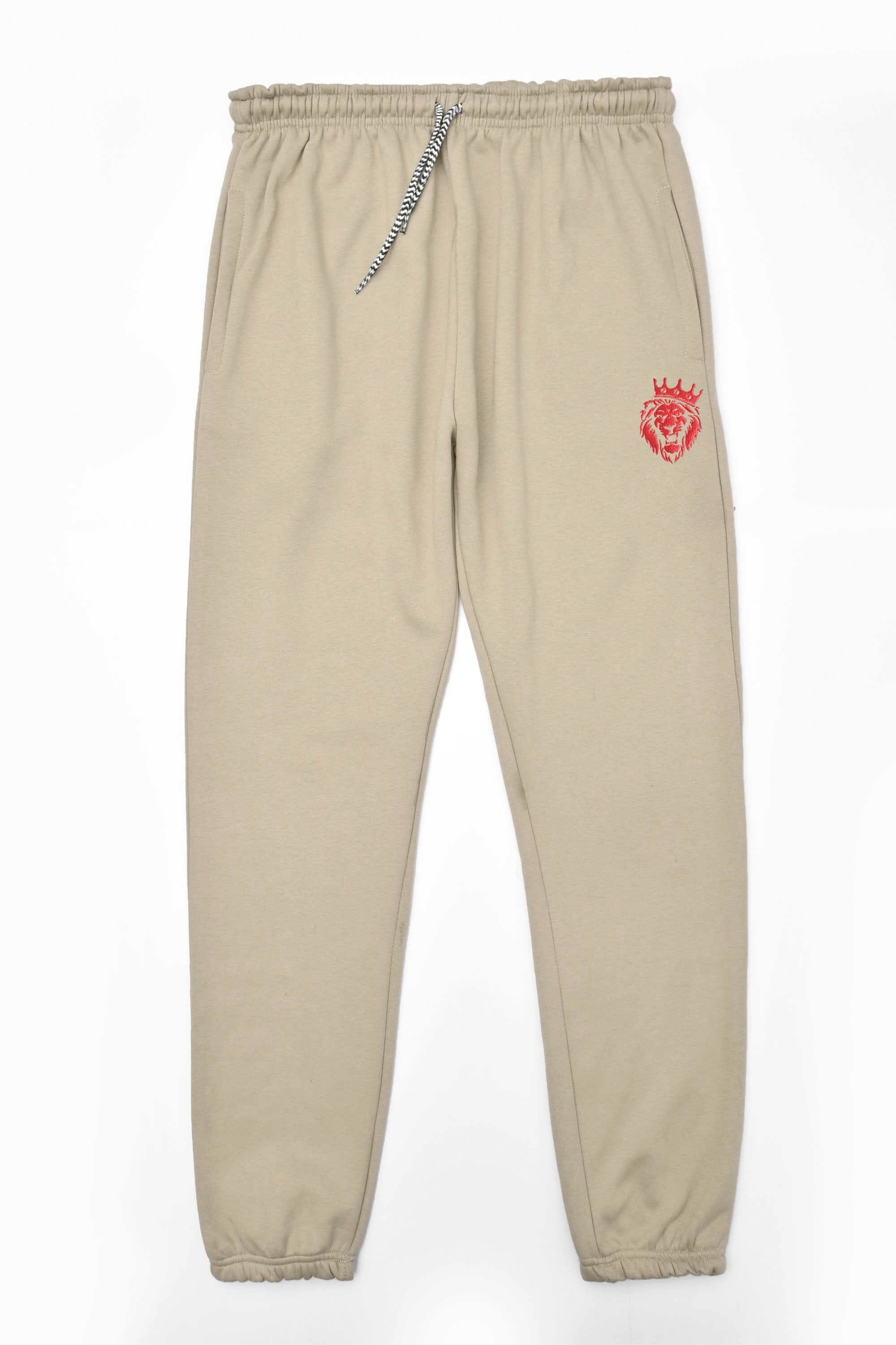 MAX 21 Men's Tiger Embroidered Fleece Joggers Pants Men's Trousers SZK 