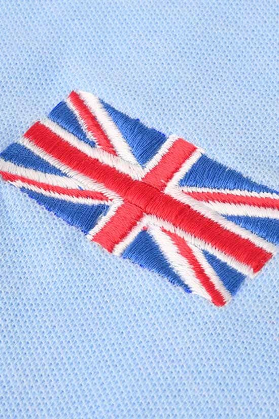 Polo Republica Men's Maple Leaf & Flag Embroidered Short Sleeve Polo Shirt