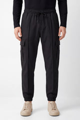Men's Pleated Scuba Cargo Sweatpants