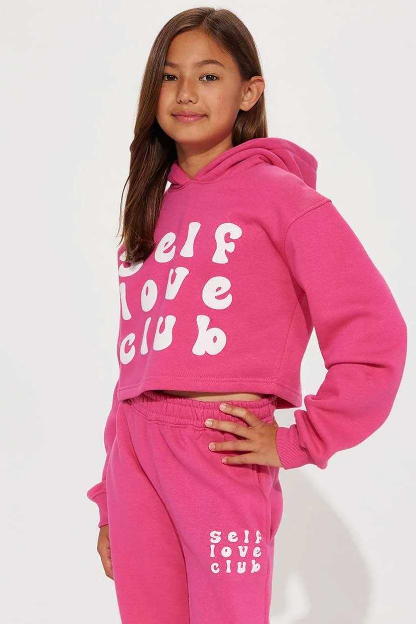 NK Girl's Self Love Club Pullover Hoodie